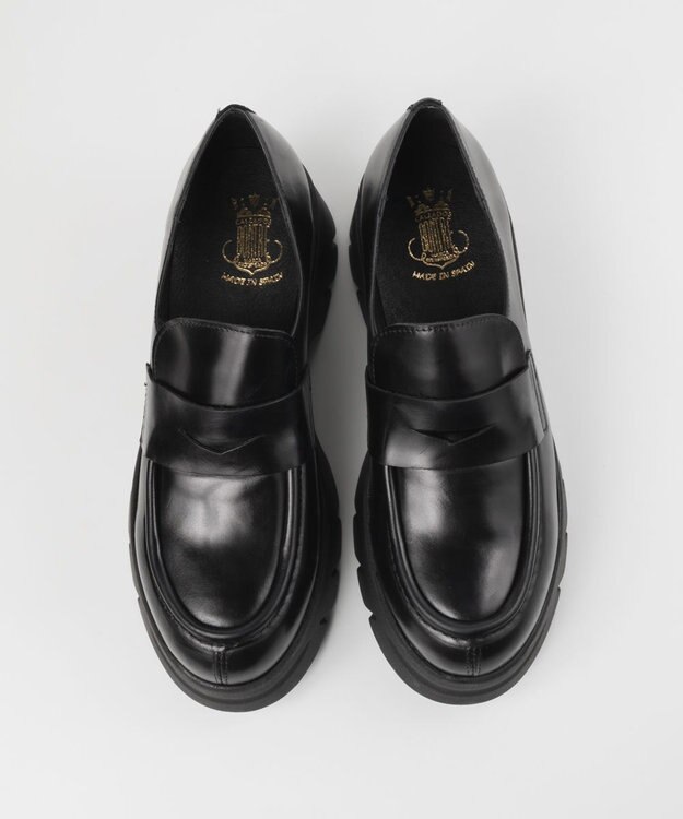 BONTRE 【BONTRE/ボントレ】厚底コインローファー/40002-UA ブラック