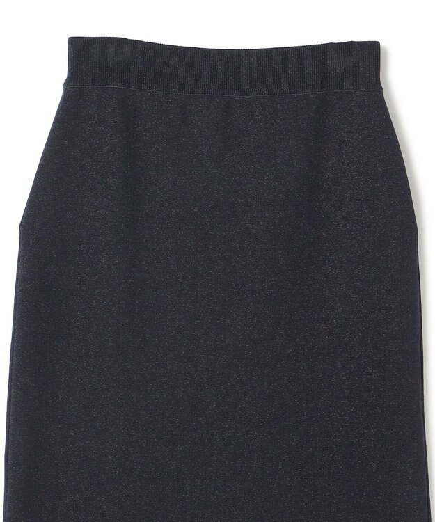 UNFILO 【MAG×スタイリストコラボ】イージーケアシャツ×ラメIラインスカート サックス×ネイビー