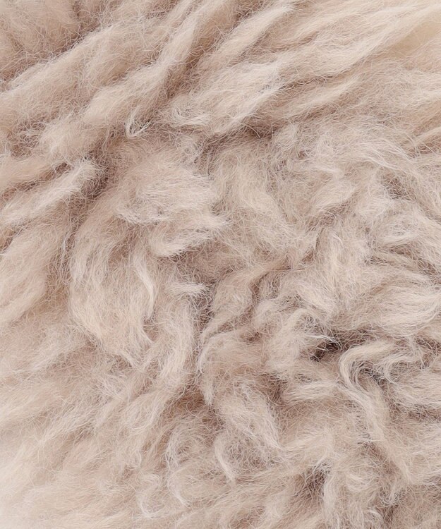 TOCCA 【ブローチ取り外し可】VELVET RIBBON FURTIPPET ティペット ベージュ系