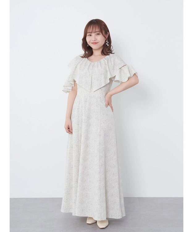 earth music&ecology ２ＷＡＹ　フリルスリーブワンピース Sax