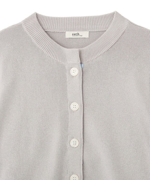 earth music&ecology フェイクレイヤードカーディガン Light Gray