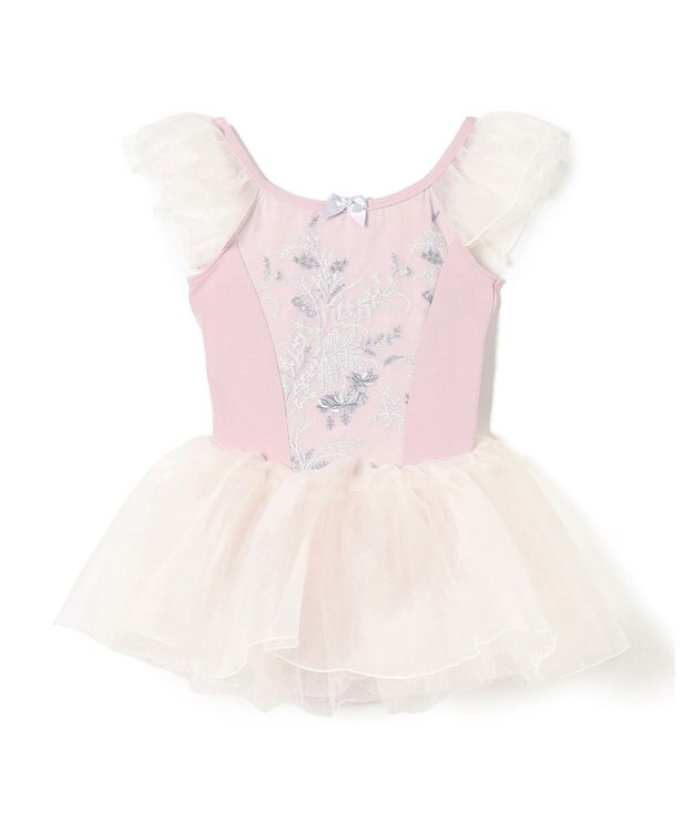 Chacott スカート付レオタード グレイッシュローズ