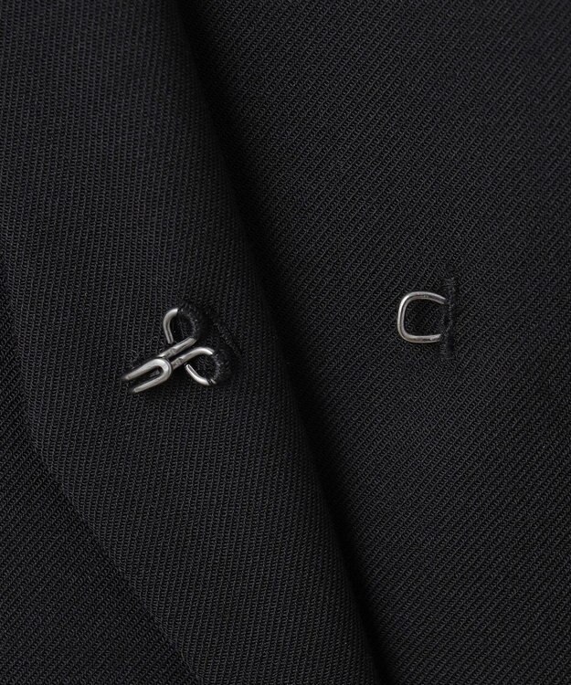 ICB L 【UVカット・洗える】ウール2WAYストレッチ Vネックベスト ブラック系