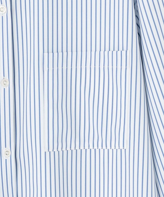 ANY SIS L 【接触冷感・UVカット】ラッシュガード シャツ ブルーストライプ