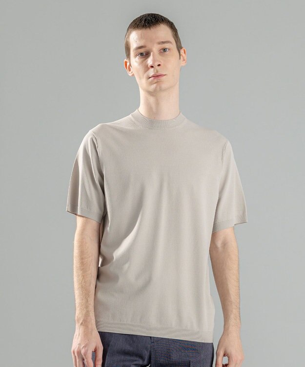 JOSEPH HOMME 【WEB限定カラーあり】【洗える/ストレッチ】リュクスレーヨン　クルーネック半袖ニット アイボリー系