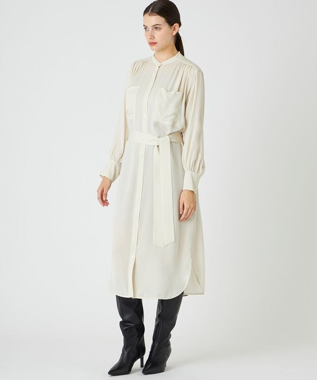 BEIGE， BRISSAC / シャツドレス Ecru
