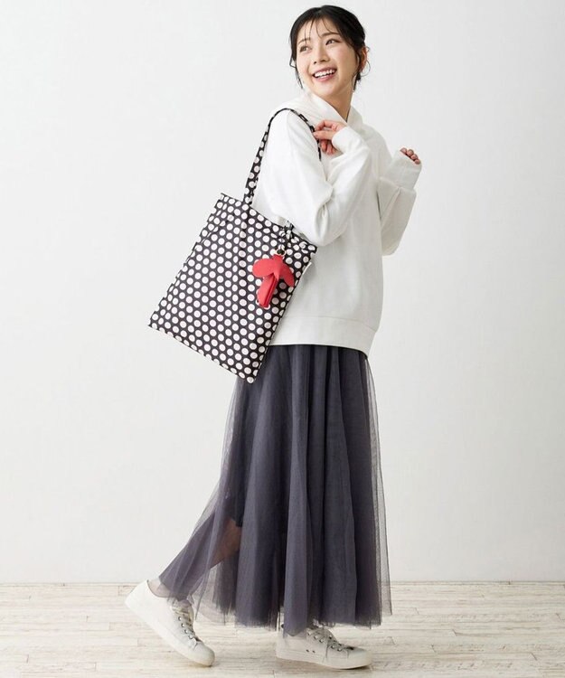 ROOTOTE 1046【ゾウ・ウサギ】LT.チャーム＆トート-B 02：ゾウ・ドット