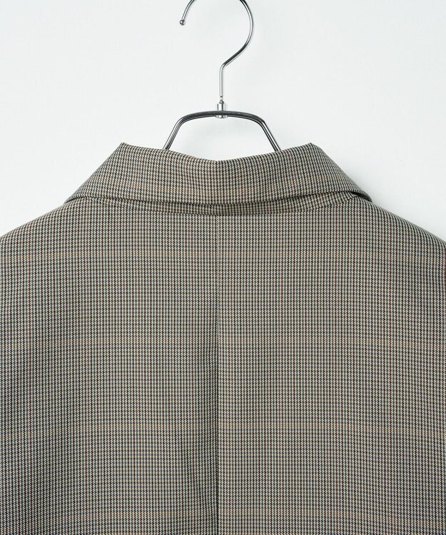 WEGO ボクシーテーラードジャケット ベージュチェック1