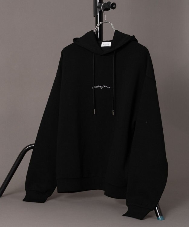 WEGO 【ユニセックス着用ITEM】ワンポイントプルパーカー ブラック