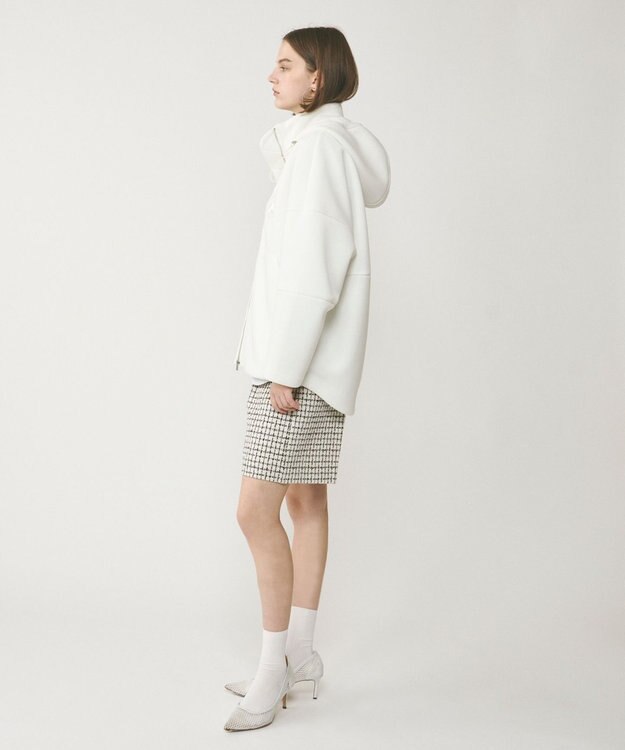 GRACE CONTINENTAL チェックツイードハーフパンツ キナリ