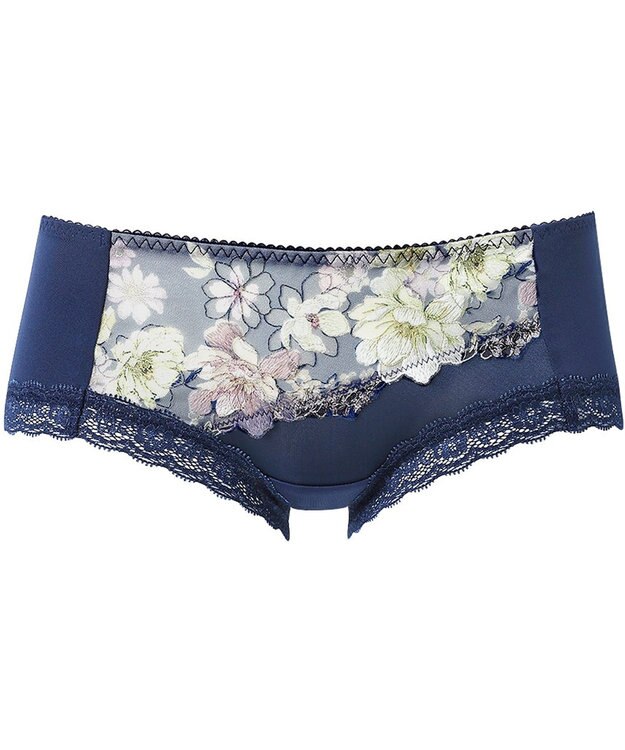 WACOAL ボーイレングス ショーツ 【リボンブラ 脇すっきり】 BXB443とペア はきこみ丈あさめ やわらかく伸びる(バック) レディース PXB643 /ワコール コン