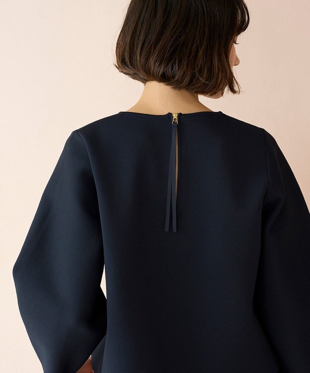 UNFILO BEAUTY FORM KNIT フレアスカート セットアップ ネイビー