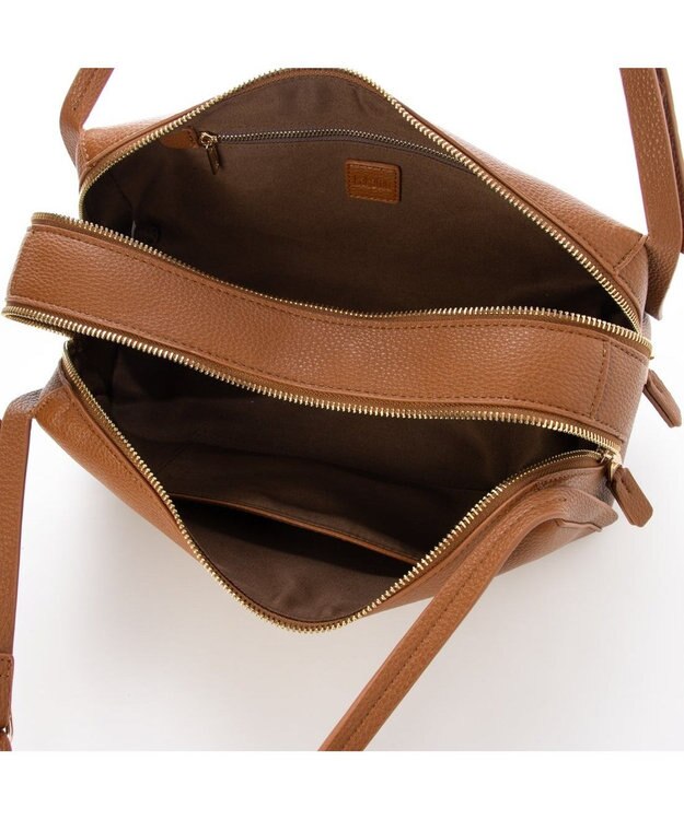 UNBILLION カカトゥ kakatoo / ダブルファスナーセミショルダー ブラウン