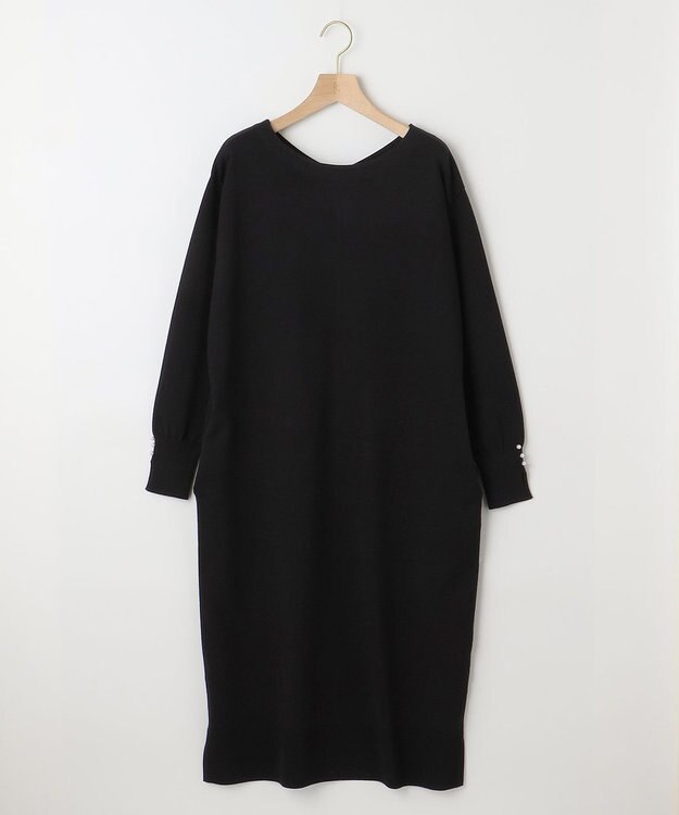 組曲 L 【WEB限定】コクーンシルエット ニットワンピース ブラック系