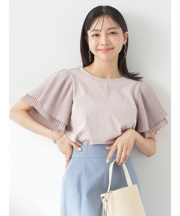 earth music&ecology プリーツフレアプルオーバー Pink