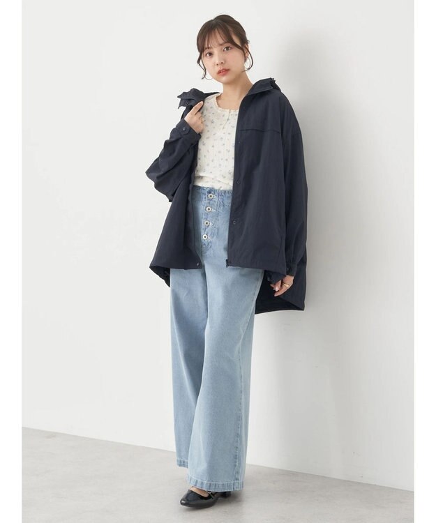 earth music&ecology テックパーカー Navy