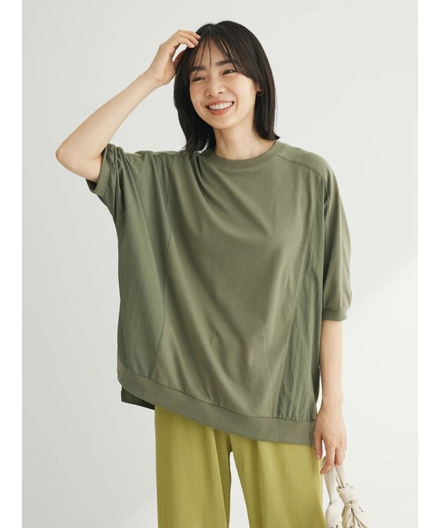 Green Parks ナイロンドッキングカットチュニック Khaki