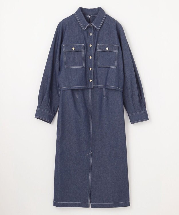 GRACE CONTINENTAL セットデニムワンピース インディゴ