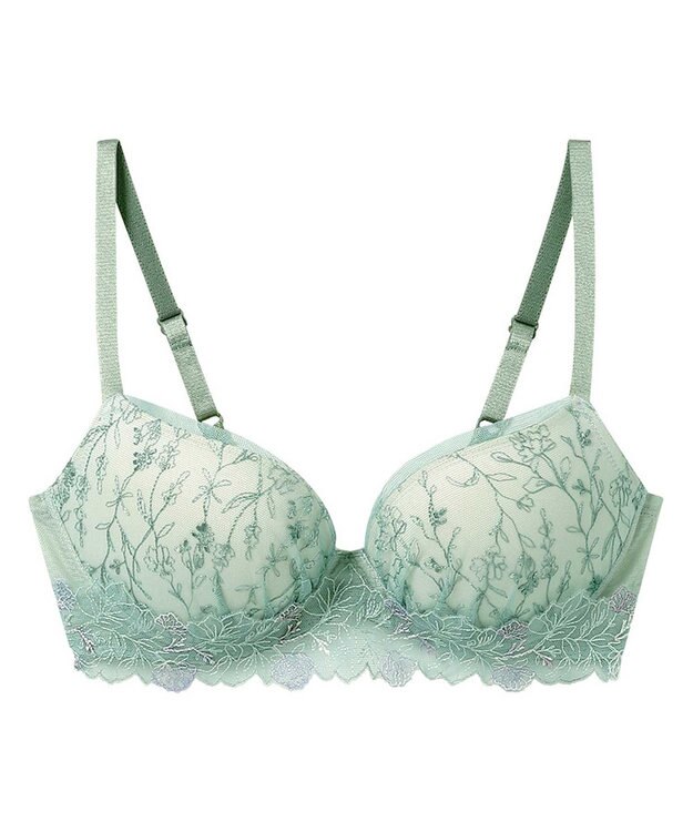 AMPHI ノンワイヤーブラ 谷間をメイク ボリュームアップ Aカップあり 【BRAGENIC ブラジェニック 盛り胸タイプ】 ブラジャー ブラ ワイヤレス BMI446 アンフィ／ワコール ラズベリー