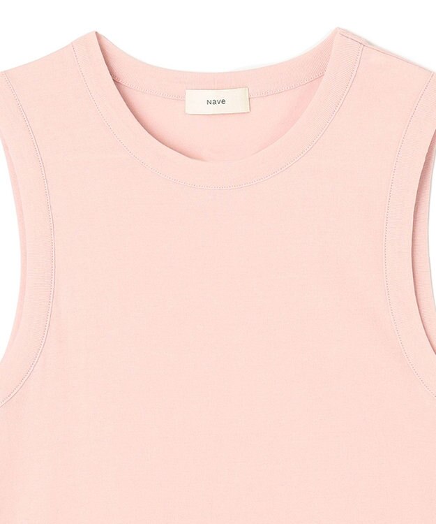 NAVE 【Nave・洗える】ガーゼフライス タンクトップ ピンク系