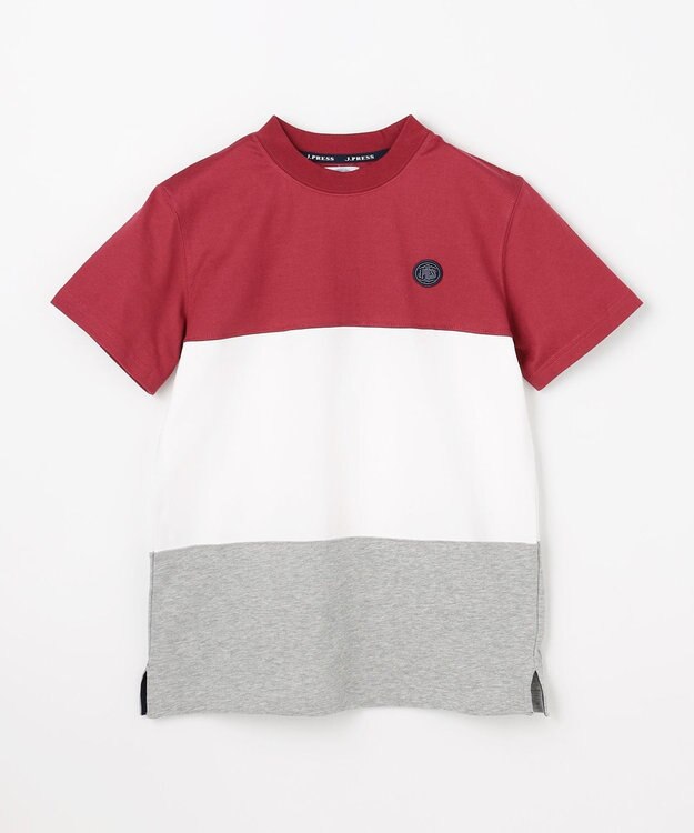 J.PRESS KIDS 【140-170㎝】トリコロール 半袖Ｔシャツ レッド系
