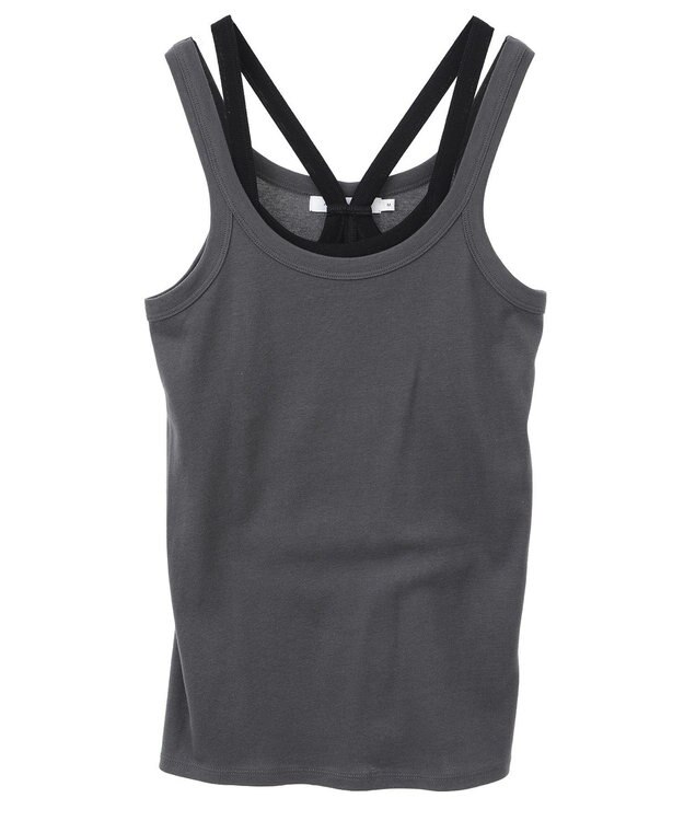 AMERICAN HOLIC 2点セット レイヤードタンクトップ Black