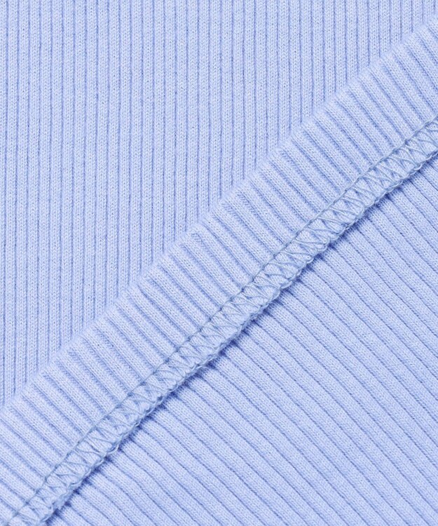 23区 【新色追加】オーガニック コットンリブ タンクトップ スカイブルー系