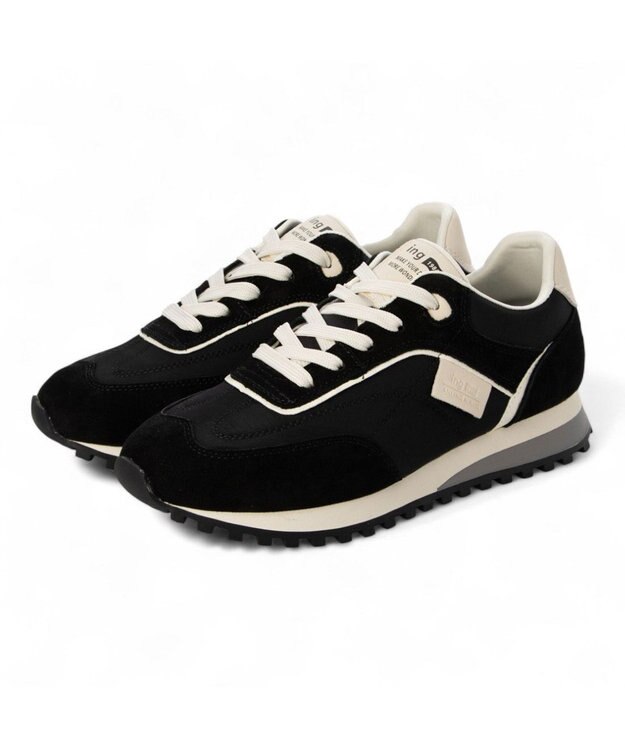 ing <ing>クラシカルスニーカー ブラック