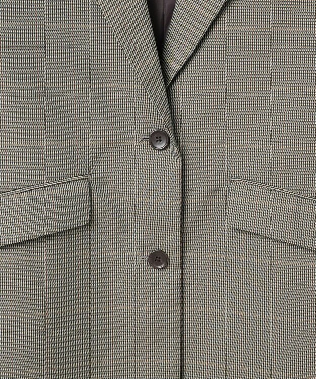 WEGO ボクシーテーラードジャケット ベージュチェック1