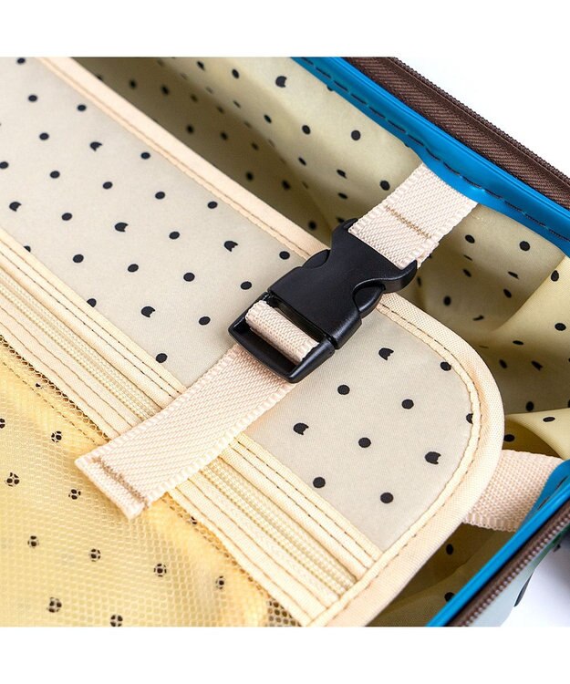 tsumori chisato CARRY 新ネコドットキャリー キャリーバッグ キャリーケース 【 海外旅行にも 約58リットル 3泊 4泊程度 】 グリーン