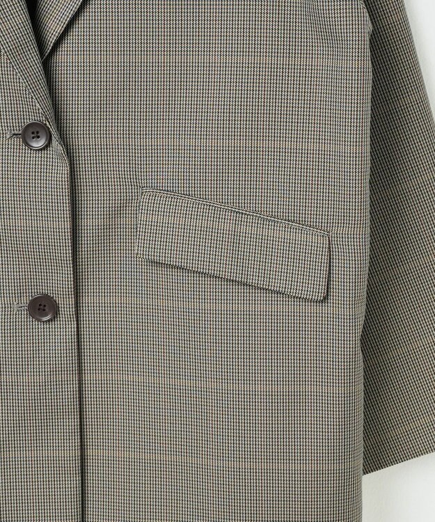 WEGO ボクシーテーラードジャケット ベージュチェック1