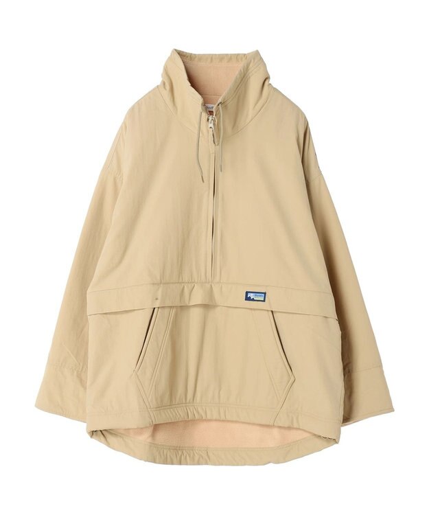 CRAFT STANDARD BOUTIQUE ナイロン×裏フリースアノラックブルゾンＬ／Ｓ Beige