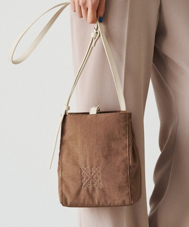 russet ナイロンミニショルダーバッグ(Z-235) Brown
