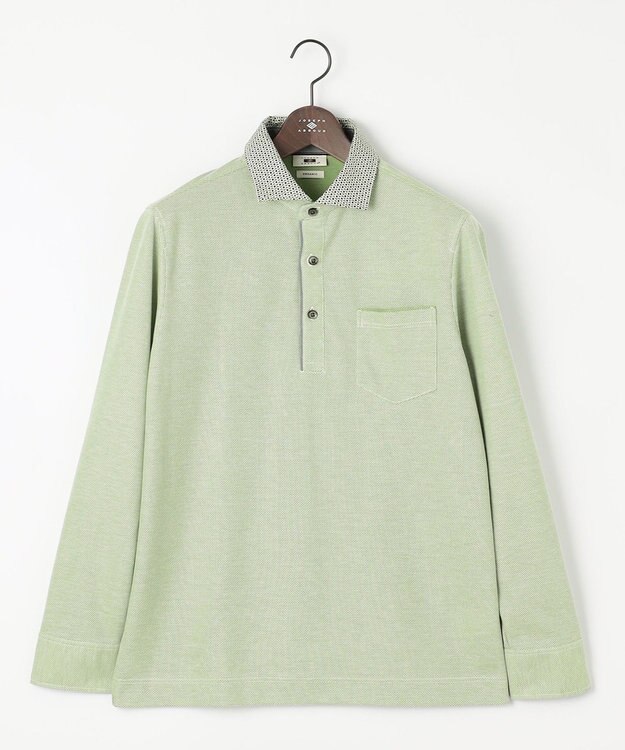 JOSEPH ABBOUD 【オーガニックコットン使用】ダディ ポロシャツ ライトグリーン系