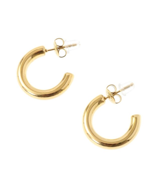 Green Parks ｅｖｅｒｙｗａｌｋ．ステンレスチャンキーフープピアス Gold