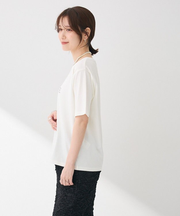 Green Parks ＢＰ　フェミニンロゴレギュラーＴシャツ Off White