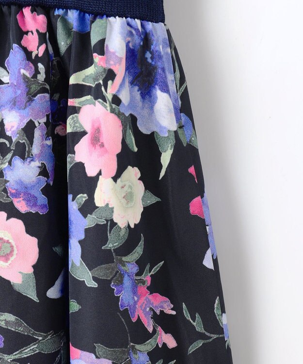 自由区 【カトリエムブーケ】Bouquet フラワーコンビドレス ブルーグレー系