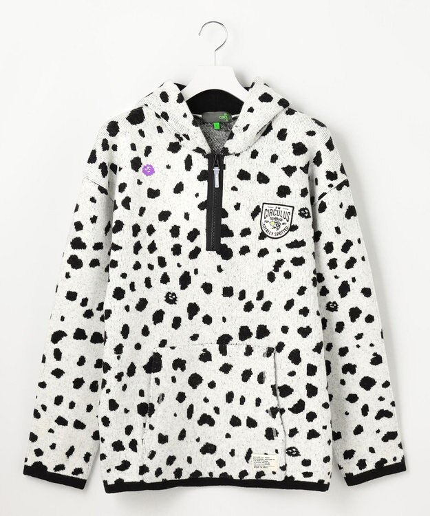 PW CIRCULUS 【MEN】SNOW LEOPARD柄フーディー ホワイト系5