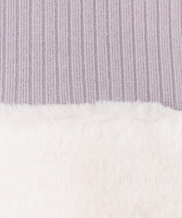 組曲 KIDS 【150-160㎝】ファー トレーナー ライトグレー系