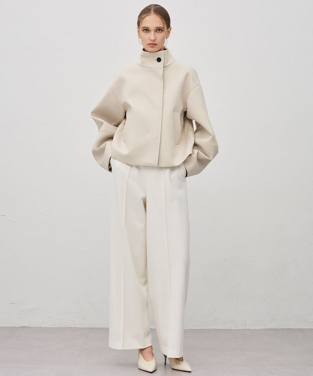 uncrave パディング×ボンディングコンビ コート エクリュ