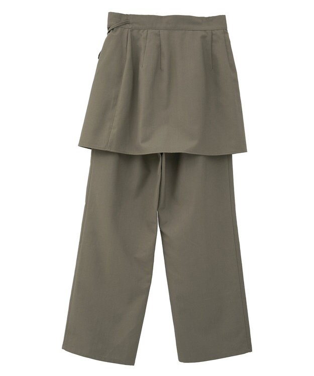 CRAFT STANDARD BOUTIQUE レイヤードデザインパンツ Beige