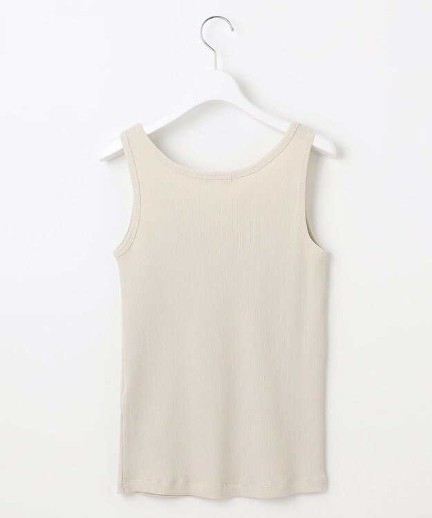 自由区 L 【カタログ掲載・洗える】ソフトリブテレコ タンクトップ ベージュ