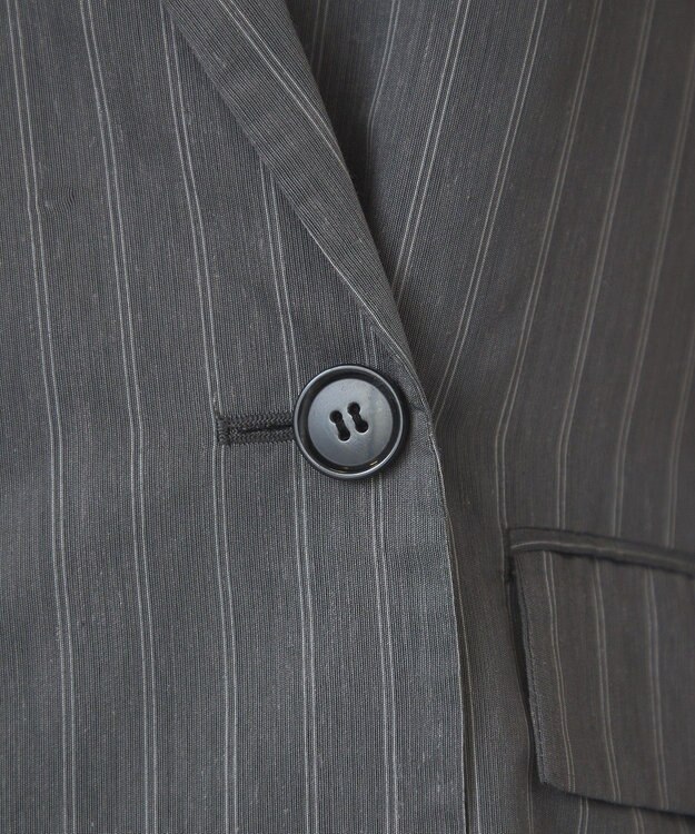 AMERICAN HOLIC シアーストライプジャケット Charcoal Gray