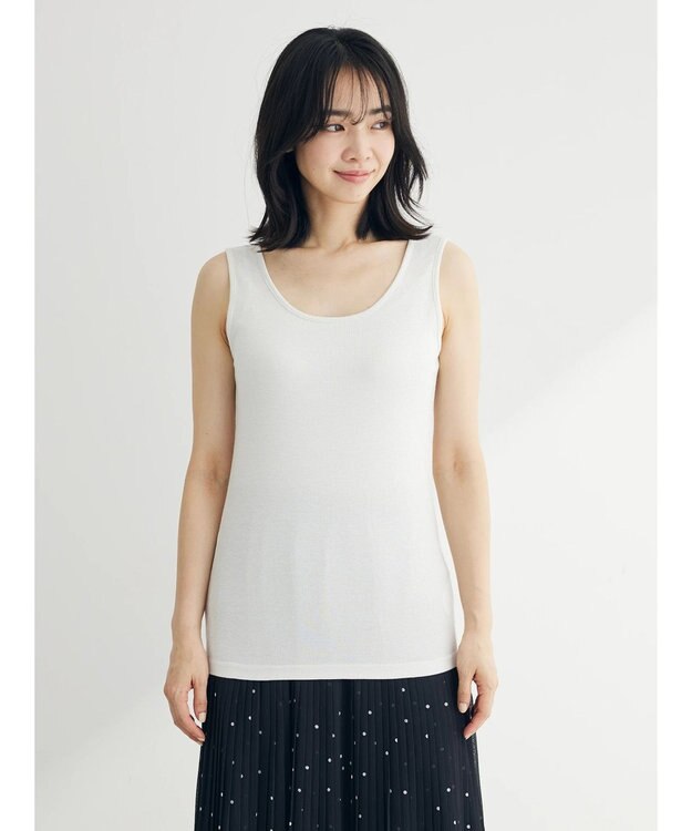 Green Parks BESTPRICE 前後2WAYラメタンク Off White