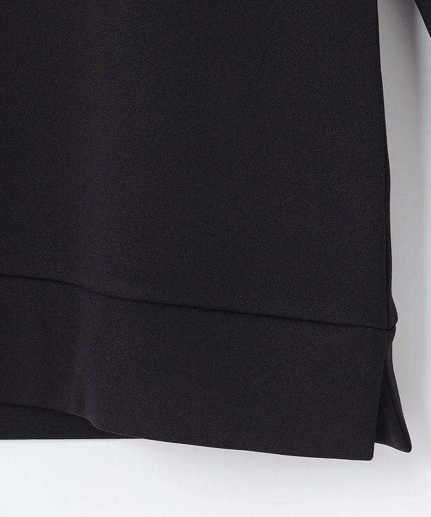 23区GOLF ファン多数の名品トップス 【WOMEN】ストレッチ裏フリース モックネックシャツ ブラック系