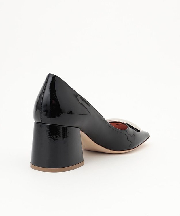 GRACE CONTINENTAL Rupert Sandersonパテントチャームヒール ブラック