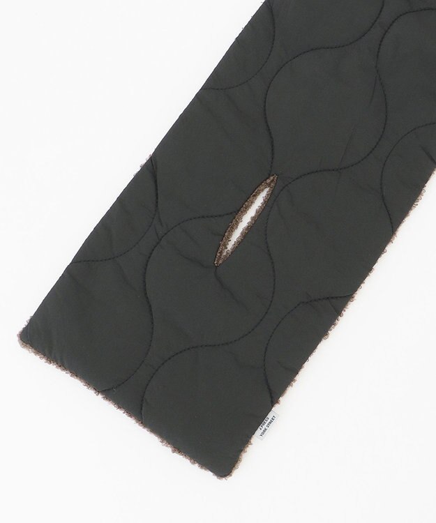 J.PRESS YORK STREET 【UNISEX】キルトマフラー カーキ系