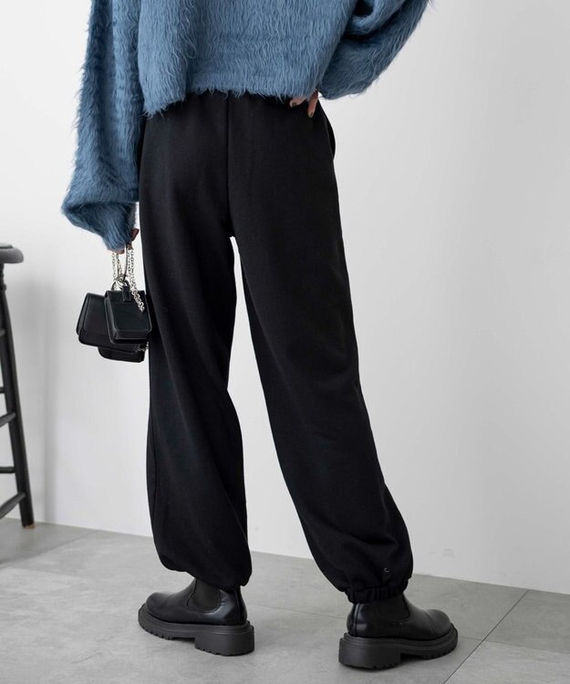 WEGO スウェットジョガーパンツ ブラック