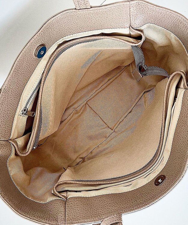 Hekhèr Le Style de Vie 【日本製 / A4サイズ対応/セレモニーにも】シュリンクレザー トートバッグ グレージュ