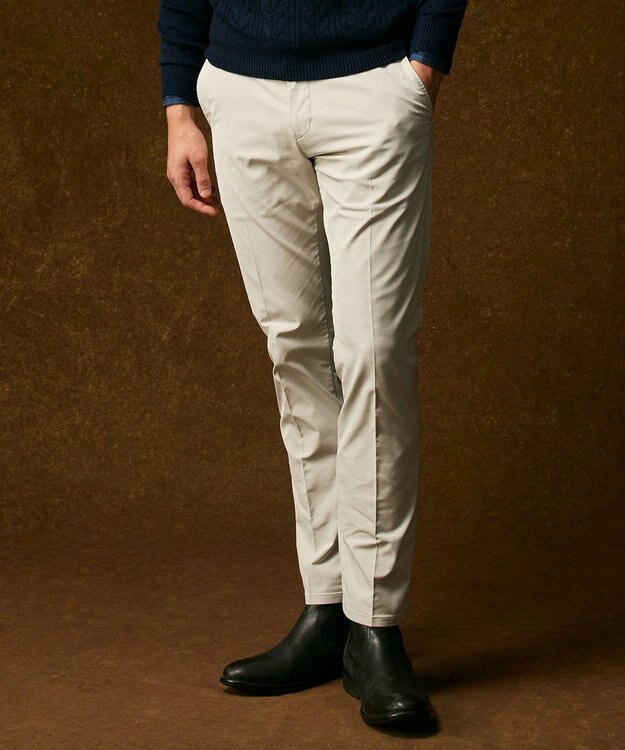 JOSEPH ABBOUD 【ストレッチ/パウダータッチ/撥水/JAPANファブリック】アーティローザストレッチ パンツ アイボリー系